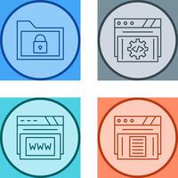 Folder and Development Icon vector