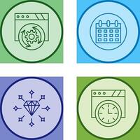 Update and Calendar Icon vector