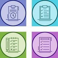 Time Management and Checklist Icon vector