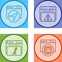 Navigation and Alert Icon vector