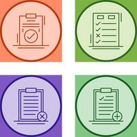 Today to Done Check List and Checkmark Icon vector