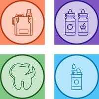 Vape and Vape Liquid Icon vector