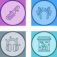 Thermometer and Headband Icon vector