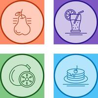 Pear and Orange Juice Icon vector