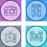 Digital Camera and Washing Icon vector