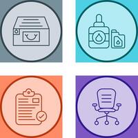 File Cabinet and Ink Cartridge Icon vector