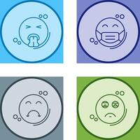 Vomit and Mask Icon vector