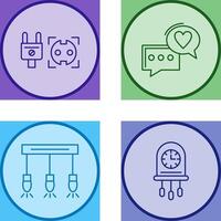 Socket and Chat Icon vector