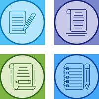 checklist and document Icon vector