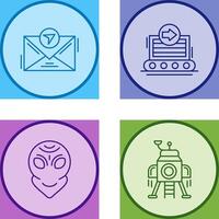 message and container Icon vector