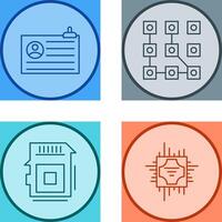 Account and Pattern Icon vector