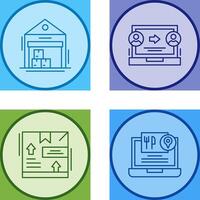 warehouse and delivery Icon vector