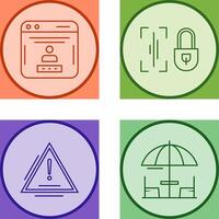 Voice Lock and Password Icon vector