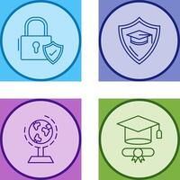 Secure and Education Icon vector