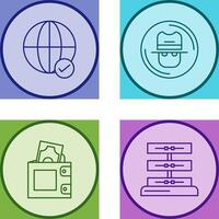 Internet and Spy Icon vector