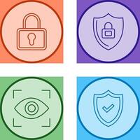 Lock and Privacy Icon vector