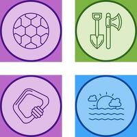 Soccer and Tools Icon vector