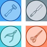 Sledgehmmer and Chisel Icon vector