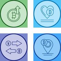 Profit and Heart Icon vector