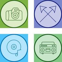 Camera and Arrows Icon vector