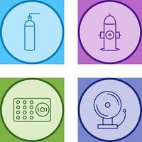 hydrant and oxygen tank Icon vector