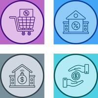 compras impuesto y inmuebles icono vector