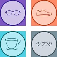 Sunglasses and Shoe Icon vector