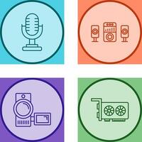 Microphone and Sound System Icon vector