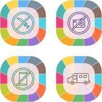 no weapons and no pictures Icon vector