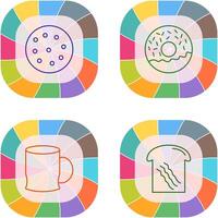 cookie and doughnut Icon vector