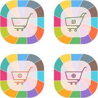 empty cart and confirm order Icon vector