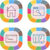 homepage and browser Icon vector