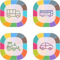 Truck and Bus Icon vector