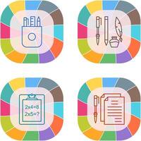 Stationery and Writing Equipment Icon vector