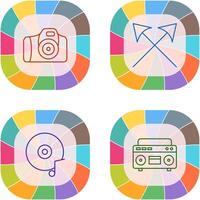 Camera and Arrows Icon vector