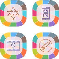 Networks and Mobile Applications Icon vector