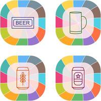 Beer Sign and Beer Mug Icon vector