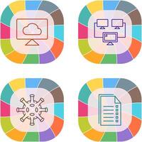 Cloud Systems and Connected Icon vector