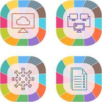 Cloud Systems and Connected Icon vector