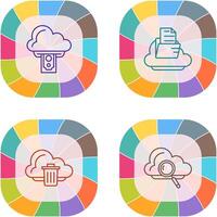 Cloud Computing and Cloud Icon vector