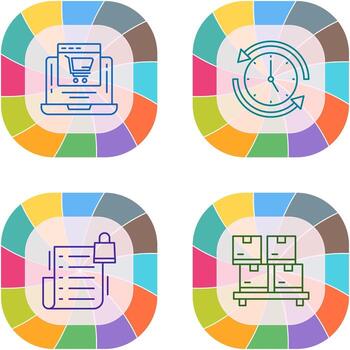 Add to Cart and Run time Icon vector