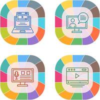 Webinar and Conversation Icon vector