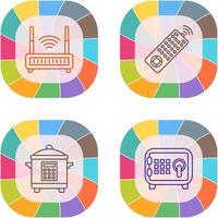 Remote and Antina Icon vector