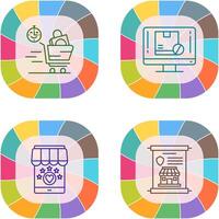 Happy Hour and Out of Stock Icon vector