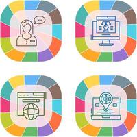 Consulting and Web Design Icon vector