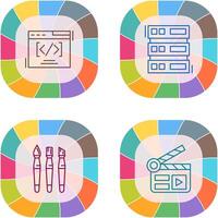 Web Coding ND Server Icon vector