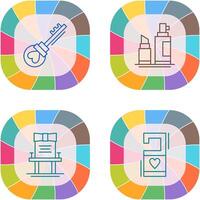 Key and Make up Icon vector