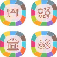 Wedding and Genders Icon vector