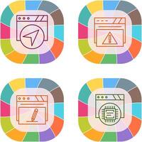 Navigation and Alert Icon vector