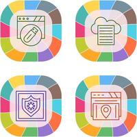 Sheet and Usb Flash Drive Icon vector